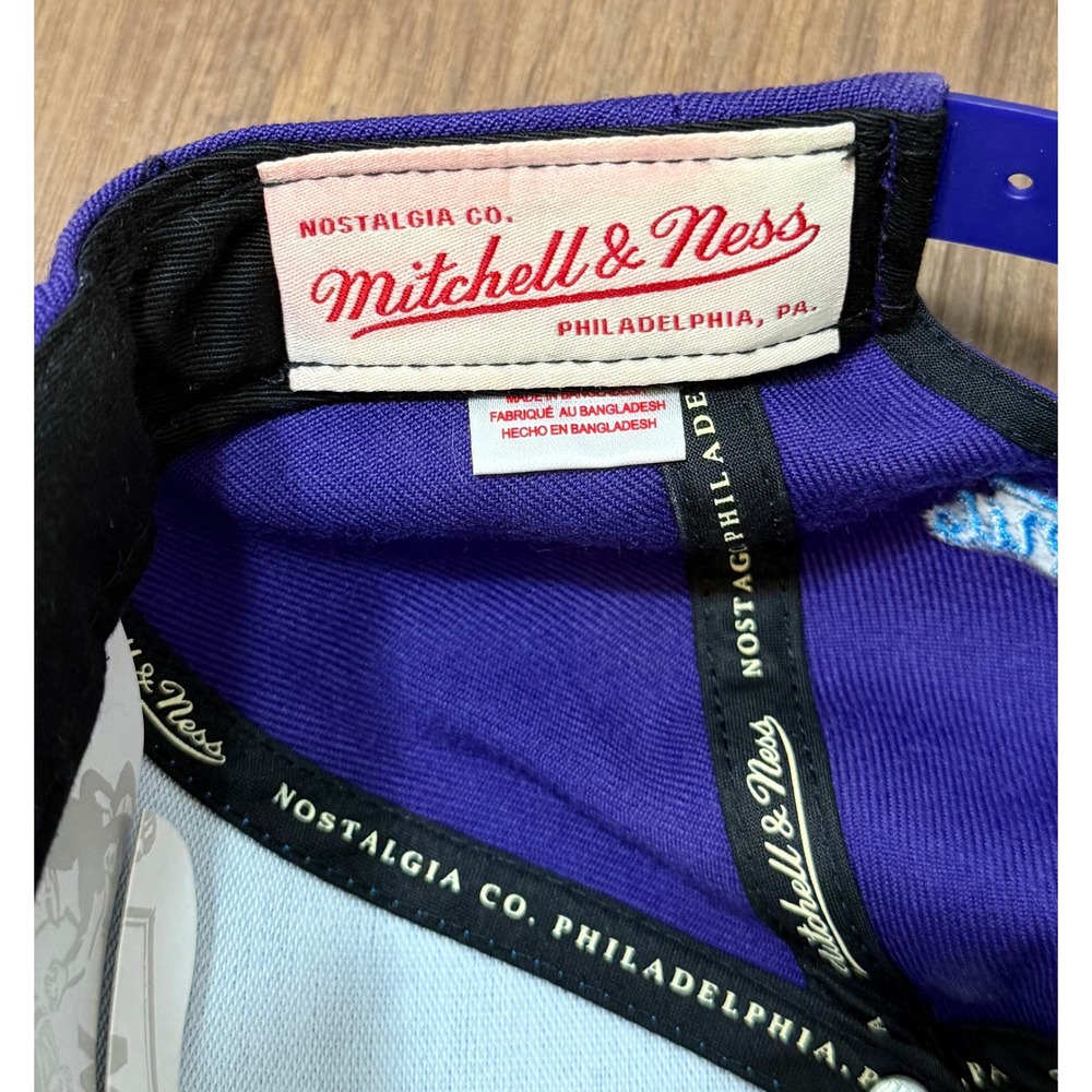 Mitchell & Ness Utah Jazz NBA Big Face Callout HWC Snapback Hat Purple - Picture 8 of 8